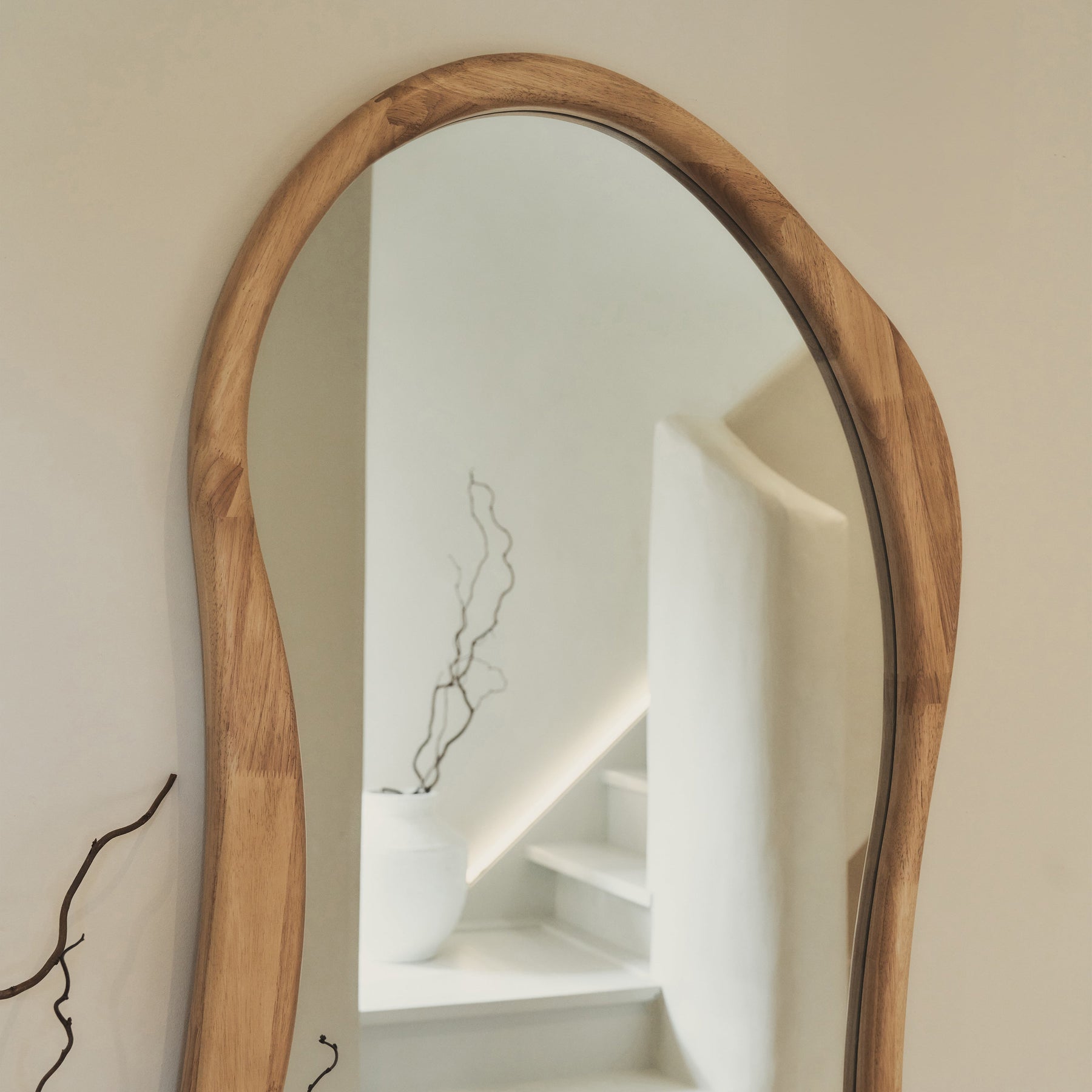 Espelho Orgânico Arcurva Madeira Refinada Premium Tamanho 170xcm x 85cm