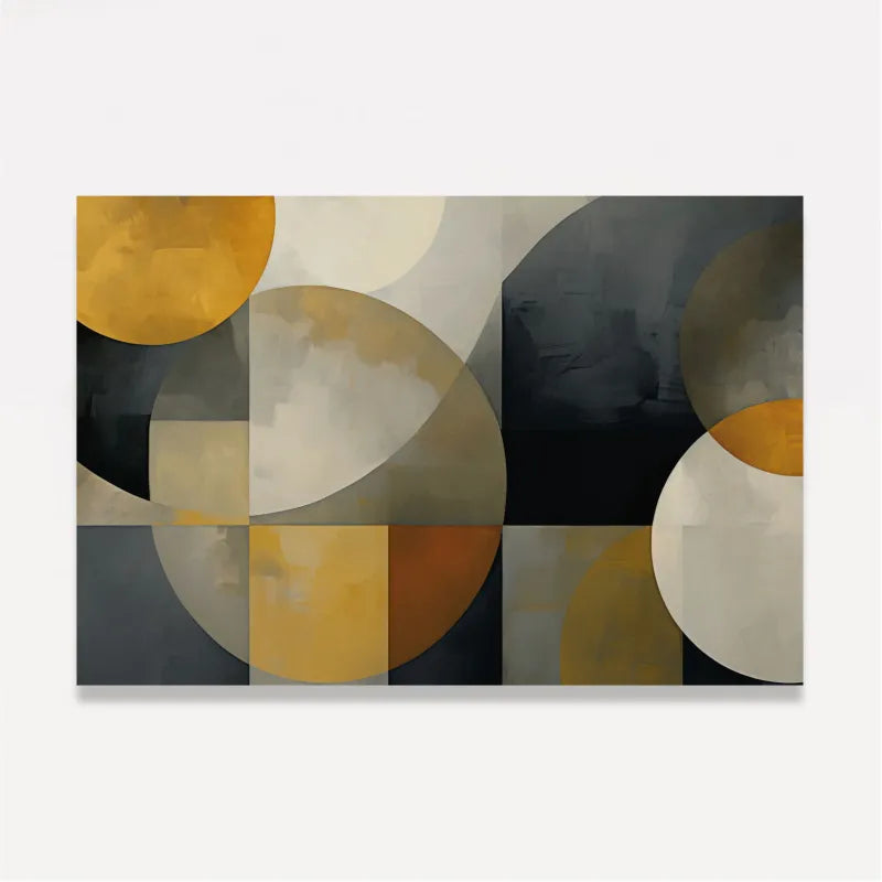 Quadro Decorativo Abstrato Pinceladas em Formas