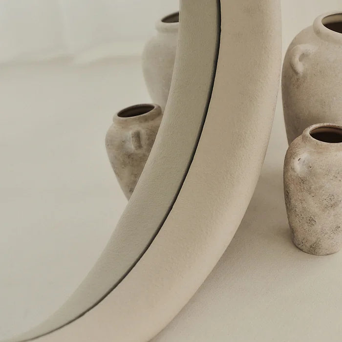Espelho Europeu Orgânico Wabi-Sabi 2 Concreto Irregular