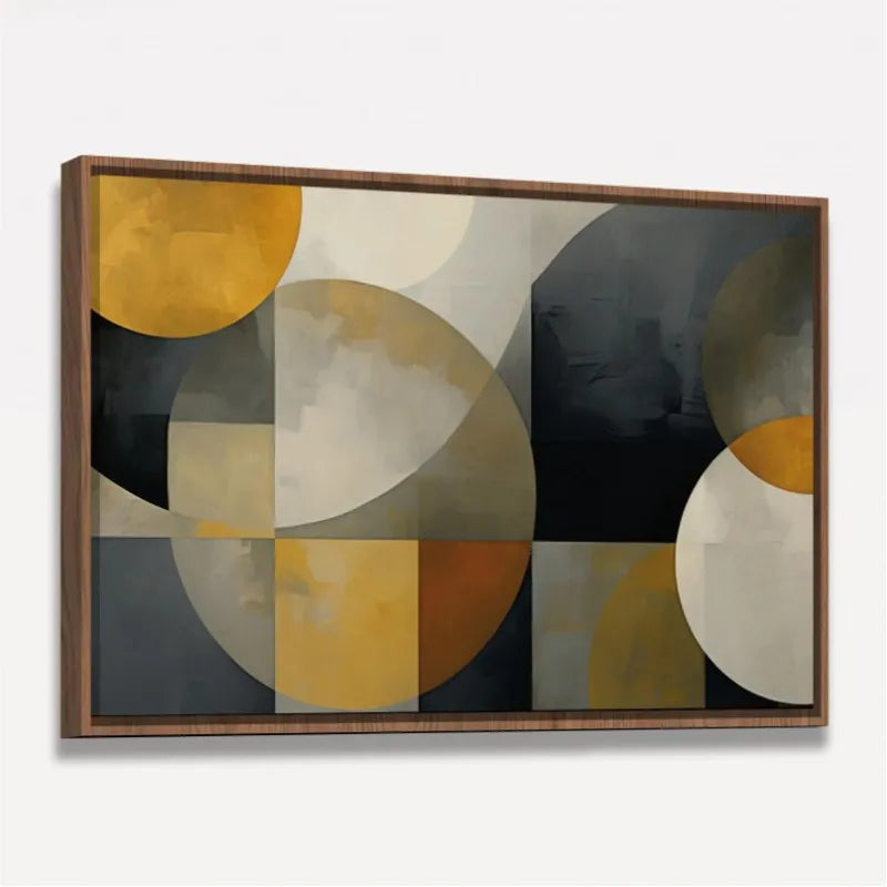 Quadro Decorativo Abstrato Pinceladas em Formas