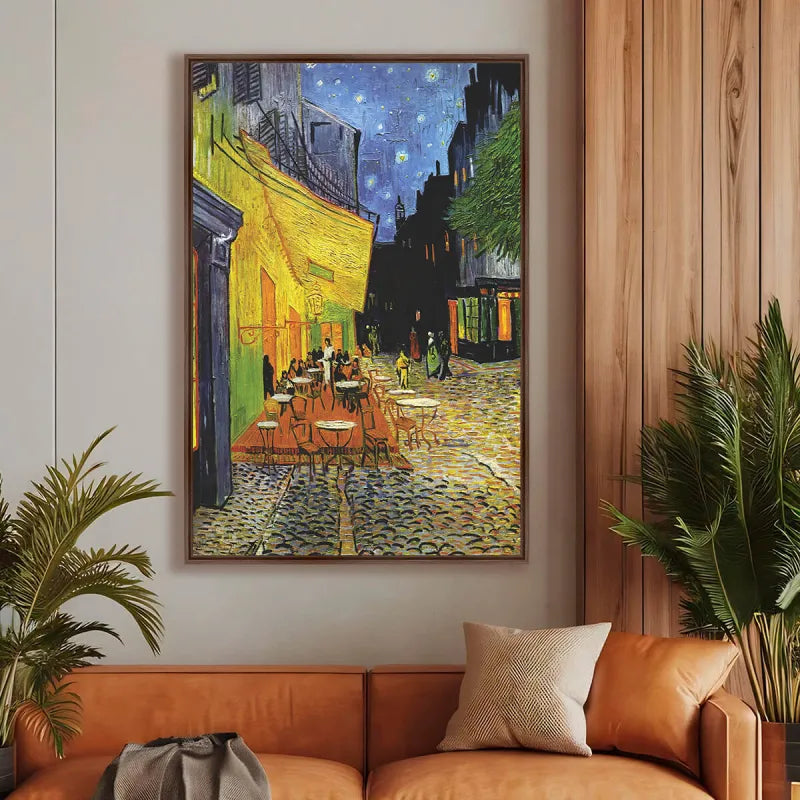 Quadro Terraço do Café - Van Gogh - Releitura
