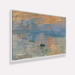 Quadro Impressão Nascer do Sol de Claude Monet Releitura