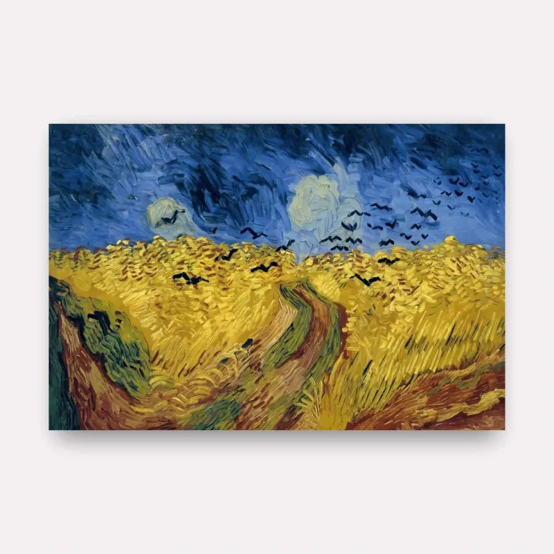 Quadro Campo de Trigo com Corvos de Vincent van Gogh Releitura