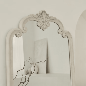 Espelho Clássico Pelazzo Extra Largo Ornamentado Concreto