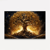 Quadro Árvore da Vida Esplendorosa Dourada Luxo
